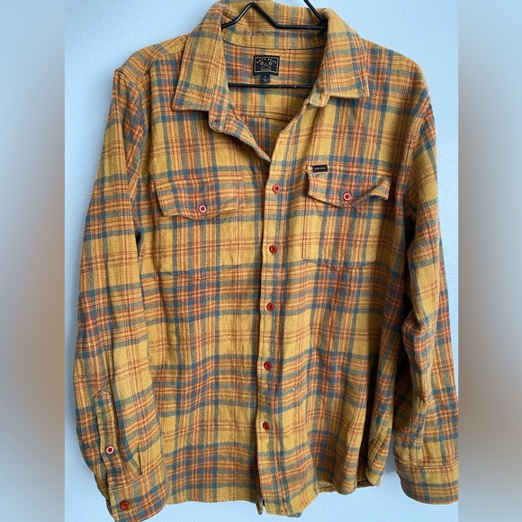 Dark Seas Division Button Front Flannel, size large - Picture 1 of 7